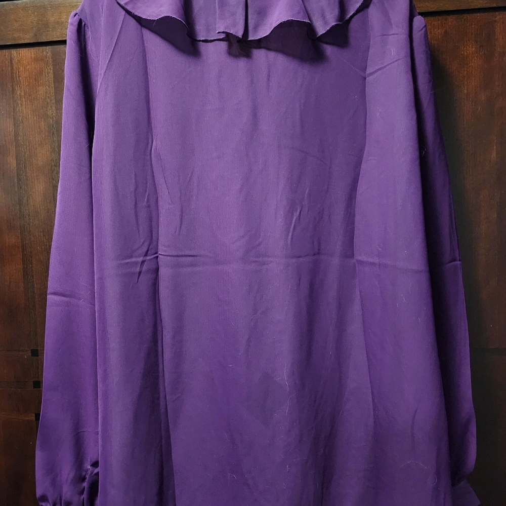 Iman Ruffle Front Blouse NWT - Picture 4 of 7